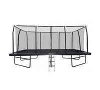 Trampoline De Jardin Rectangulaire Xxl 518 X 305 Cm - Mod?Le Famille - Avec Filet De Sécurité, Matelas De Protection Et Echelle