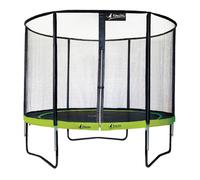 Trampoline de jardin rond 305 cm + filet de sécurité punchi vert 300 vert TU