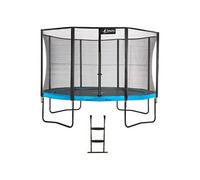 Trampoline de jardin rond 430 cm + filet de sécurité + échelle | PUNCHI Bleu 430