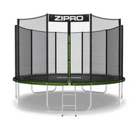 Trampoline De Jardin Zipro Jump Pro Avec Filet De Sécurité Et Échelle - 374 Cm