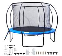 Trampoline-Duoku-10 Pieds Capacité De 330 Livres-Avec Filet De Protection, Échelle Et Poteau Courbé,Loisirs De Plein Air