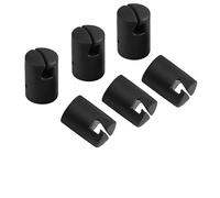 Trampoline Enclosure Pole Cap - 6 pcs Safety End Caps 140g Steel Frame Top Ring Cover, Replacement Rod Protector | Flat Sheet Thumb Screw Fit Durable Trampoline Repair Safety Guard Outdoor Use