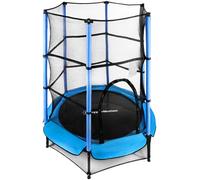 HyperMotion Trampoline de jardin pour enfant 140 cm – Filet de sécurité, entrée zippée, H 162 cm