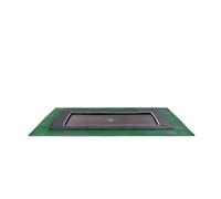 Trampoline Enterré Au Ras Du Sol Rectangulaire 244x427cm Avec Dalles Noir TU
