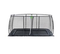 Trampoline Enterré Au Ras Du Sol Rectangulaire 275x458cm Avec Filet Noir TU