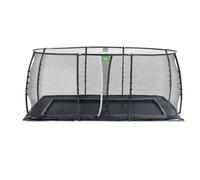 Trampoline Enterré Au Ras Du Sol Rectangulaire 305x519cm Avec Filet Noir TU