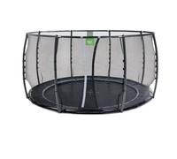 Trampoline Enterré Au Ras Du Sol Rond Ø427cm Avec Filet Noir TU