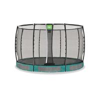 Trampoline Semi-enterré Ø366cm Protection Pieds Et Filet Premium Vert TU