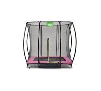 Trampoline Enterré Rectangulaire 153x214cm Avec Filet Rose TU