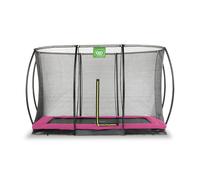 Trampoline Enterré Rectangulaire 214x305cm Avec Filet Rose TU