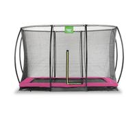 Trampoline Enterré Rectangulaire 244x366cm Avec Filet Rose TU