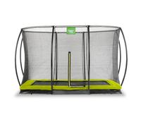 Trampoline Enterré Rectangulaire 244x366cm Avec Filet Vert TU