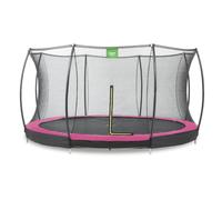 Trampoline Enterré Rond Ø427cm Avec Filet De Sécurité Rose TU