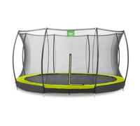 Trampoline Enterré Rond Ø427cm Avec Filet De Sécurité Vert TU