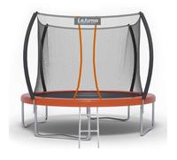 Trampoline Extérieur 305cm orange rond LeJump Sunrise grand trampoline pour enfants