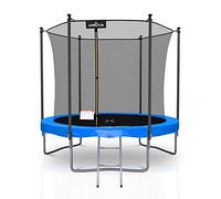 Trampoline extérieur Classique ø 244 cm- 8FT- Filet intérieur, Matelas de Protection réversible et Echelle