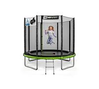 Trampoline Extérieur Enfant Rond 244 cm, Kit Complet avec Filet de sécurité, Tapis de Saut, Echelle, Certificats de sécurité