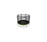 Hop-Sport Trampoline Extérieur Enfant Rond 305 cm, Kit Complet avec Filet de sécurité, Tapis de Saut, Échelle, Housse de Protection de Bord, Capacité de Charge 150 kg, Certificats de sécurité