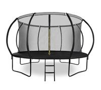 Hypermotion Trampoline Exterieur Enfant 3 Ans 244/305/366/430/487 cm Séchage Rapide et Déperlant - Excellente Élasticité de Saut - Trampoline de Jardin avec Filet de Sécurité