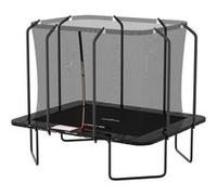 Trampoline extérieur Luxury Rectangle Noir - 244x305cm - avec Echelle, Tapis de Saut, Matelas de protection et Filet de sécurité Noir G