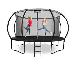 Trampoline extérieur xl 430cm (14ft) avec filet de sécurité renforcé et échelle