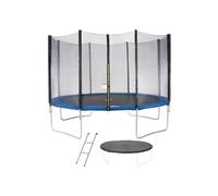 Trampoline familial KANGUI MAXI ECO Ø360 cm pack complet filet échelle housse Bleu