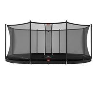 Trampoline+Filet de sécurité BERG Favorit InGround Ovale 520x345 Noir