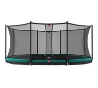 Trampoline+Filet de sécurité BERG Favorit InGround Ovale 520x345 Vert