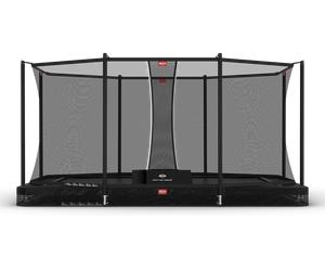 Trampoline+Filet de sécurité BERG Favorit InGround Rectangle 410x250 Noir