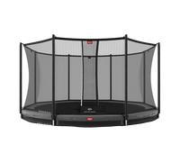 Trampoline+Filet de sécurité BERG Favorit InGround Ronde 380 Gris argenté