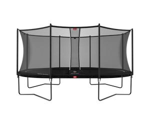 Trampoline+Filet de sécurité BERG Favorit Regular Ovale 520x345 Noir