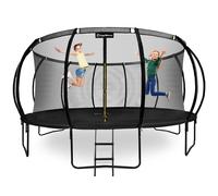 Hypermotion Trampoline Exterieur Enfant 3 Ans 244/305/366/430/487 cm Séchage Rapide et Déperlant - Excellente Élasticité de Saut - Trampoline de Jardin avec Filet de Sécurité