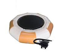 Trampoline gonflable avec gonfleur électrique, échelle de corde, cordes d'amarrage et ancre pour piscine et lacs