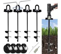 Trampoline Ground Anchors 10pcs Ground Anchor Screw Ground Anchor Trampoline Ground Anchor With Accessories Trampoline Anchor For Tents, Swings, Awnings, Shelters