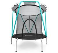 Trampoline enfant avec filet de sécurité- Ø 167cm Zippée-Trampoline enfant 3-8 ans acier galvanisé- intérieur- extérieur, max 25 kg