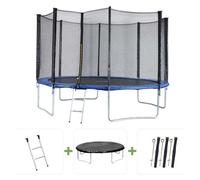 Trampoline "Joycy" - Diamètre: 4,27 M - Avec Filet + Échelle + Couverture + Kit D'ancrage