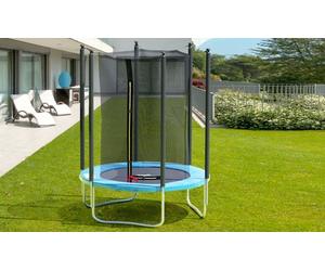 Trampoline JUMP4FUN avec filet de sécurité intégré : 17FT x 10FT / Noir