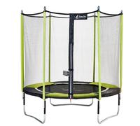 Trampoline de jardin 244 cm + filet de sécurité jumpi vert/noir 250 vert TU