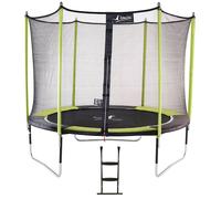 Kangui - Trampoline De Jardin 305 Cm + Filet De Sécurité + Échelle Jumpi Vert/Noir 300