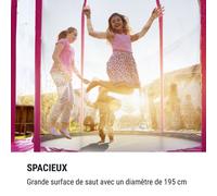 Trampoline Jumpstarter Filet Ø 2,5 m 120 kg Ø max. de la surface de saut 195 cm