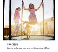 Trampoline Jumpstarter Filet Ø 2,5 m 120 kg Ø max. de la surface de saut 195 cm