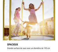 Trampoline Jumpstarter Filet Ø 2,5 m 120 kg Ø max. de la surface de saut 195 cm