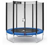 Trampoline KANGUI - BLEU Ø 180-183 cm - Enfant - Filet de sécurité - Certification CE & NF EN 71-14
