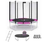 Trampoline Kangui RALLI Ø 244-250 cm - Enfant - Échelle, Bâche & Kit Ancrage - Certification CE & NF EN 71-14