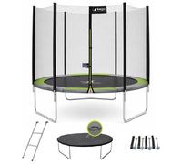 Kangui - Trampoline rond Ø250cm avec filet, échelle, kit d'ancrage et bâche de protection RALLI 250