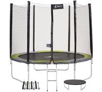 Kangui - Trampoline rond Ø300cm avec filet, échelle, bâche de protection et kit d'ancrage - RALLI 300