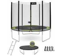 Trampoline KANGUI RALLI Ø 305 cm Enfant Échelle Bâche Kit ancrage Extérieur CE NF EN71-14