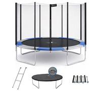 Trampoline KANGUI RALLI Ø 366 cm Enfant Échelle Bâche Kit ancrage Jardin CE NF EN71-14