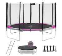 Kangui - Trampoline rond Ø430cm avec filet, échelle, bâche et kit d'ancrage - RALLI 430