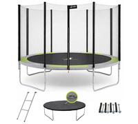 KANGUI Trampoline rond RALLI 430 - Avec filet, échelle, bâche de protection et kit d'ancrage - Ø 430 cm